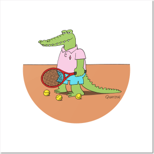 Tennis Crocodile Posters and Art